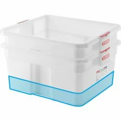 Araven Perforated Food Box GN 2/1 11 7/9", White - Pkg Qty 2 -Containers & Organizers Sales Store 04069 04079 exudado encajado