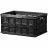 Shuter Plastic Mesh Folding Container 21-1/2"L x 14-3/4"W x 10-7/8"H Black - Pkg Qty 5
