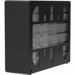 Akro-Mils Plastic Drawer Parts Cabinet 10124 - 20"W x 6-3/8"D x 15-13/16"H, Black, 24 Drawers -Containers & Organizers Sales Store 10124 14