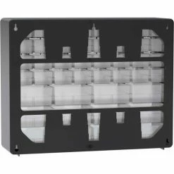 Akro-Mils Plastic Drawer Parts Cabinet 10144 - 20"W x 6-3/8"D x 15-13/16"H, Black, 44 Drawers -Containers & Organizers Sales Store 10144 11