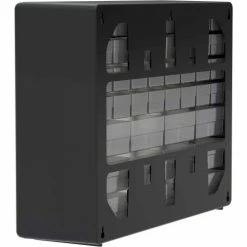 Akro-Mils Plastic Drawer Parts Cabinet 10144 - 20"W x 6-3/8"D x 15-13/16"H, Black, 44 Drawers -Containers & Organizers Sales Store 10144 14