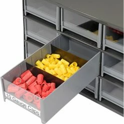 Akro-Mils Steel Small Parts Storage Cabinet 19909 - 17"W x 11"D x 11"H w/ 9 Gray Drawers -Containers & Organizers Sales Store 104830 02