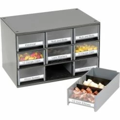 Akro-Mils Steel Small Parts Storage Cabinet 19909 - 17"W x 11"D x 11"H w/ 9 Gray Drawers -Containers & Organizers Sales Store 104830 05