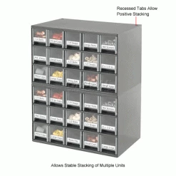 Akro-Mils Steel Small Parts Storage Cabinet 19715 - 17"W x 11"D x 11"H w/ 15 Gray Drawers -Containers & Organizers Sales Store 104832 3wco