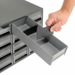 Akro-Mils Steel Small Parts Storage Cabinet 19416 - 17"W x 11"D x 11"H w/ 16 Gray Drawers -Containers & Organizers Sales Store 104834 02