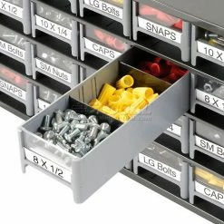 Akro-Mils Steel Small Parts Storage Cabinet 19320 - 17"W x 11"D x 11"H w/ 20 Gray Drawers -Containers & Organizers Sales Store 104836 07