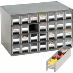 Akro-Mils Steel Small Parts Storage Cabinet 19228 - 17"W x 11"D x 11"H w/ 28 Gray Drawers -Containers & Organizers Sales Store 104838 05