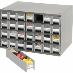 Akro-Mils Steel Small Parts Storage Cabinet 19228 - 17"W x 11"D x 11"H w/ 28 Gray Drawers -Containers & Organizers Sales Store 104838 09