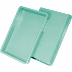 MFG Tray Molded Fiberglass Toteline Stacking Tote 870008 - 25-3/4"L x 17-3/4"W x 3"H, Green -Containers & Organizers Sales Store 114007GN 05