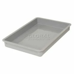 MFG Tray Molded Fiberglass Toteline Stacking Tote 880008 - 25-3/4"L x 17-3/4"W x 6"H, Gray