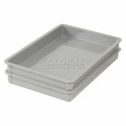 MFG Tray Molded Fiberglass Toteline Stacking Tote 880008 - 25-3/4"L x 17-3/4"W x 6"H, Gray -Containers & Organizers Sales Store 114007GY 01