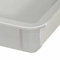 MFG Tray Molded Fiberglass Toteline Stacking Tote 880008 - 25-3/4"L x 17-3/4"W x 6"H, Gray -Containers & Organizers Sales Store 114007GY 06