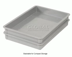 MFG Tray Molded Fiberglass Toteline Stacking Tote 880008 - 25-3/4"L x 17-3/4"W x 6"H, Gray -Containers & Organizers Sales Store 114007GY 2wco