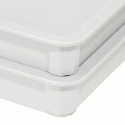 MFG Tray Molded Fiberglass Toteline Stacking Tote 875008 - 25-3/4"L x 17-3/4"W x 4-1/2"H, White 23 MFG Tray Molded Fiberglass Toteline Stacking Tote 875008 - 25-3/4"L x 17-3/4"W x 4-1/2"H, White -Containers & Organizers Sales Store 114007WH 02