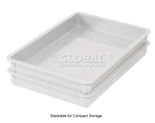 MFG Tray Molded Fiberglass Toteline Stacking Tote 875008 - 25-3/4"L x 17-3/4"W x 4-1/2"H, White 12 MFG Tray Molded Fiberglass Toteline Stacking Tote 875008 - 25-3/4"L x 17-3/4"W x 4-1/2"H, White - Image 12