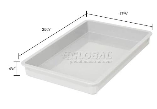 MFG Tray Molded Fiberglass Toteline Stacking Tote 875008 - 25-3/4"L x 17-3/4"W x 4-1/2"H, White 14 MFG Tray Molded Fiberglass Toteline Stacking Tote 875008 - 25-3/4"L x 17-3/4"W x 4-1/2"H, White - Image 14