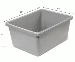 Dandux Tote Box without Lid 50P2452-080 - 25 x 16 x 8 19 Dandux Tote Box without Lid 50P2452-080 - 25 x 16 x 8 -Containers & Organizers Sales Store 126300 dim