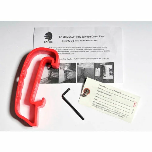 Envirosalv Lock Down Security Kit for ENPAC® Envirosalv 95 Gallon Poly-Overpack Drum 3 Envirosalv Lock Down Security Kit for ENPAC® Envirosalv 95 Gallon Poly-Overpack Drum - Image 3