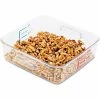 Rubbermaid® Commercial SpaceSaver Square Containers, 2 Qt., 8 4/5"W x 8 3/4"D x 2 7/10"H, Clear