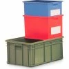 SSI Schaefer Schaefer Stacking Transport Container 14/6-2 H PL - 18-3/8"L x 12-1/2"W x 4-5/8"H - Blue