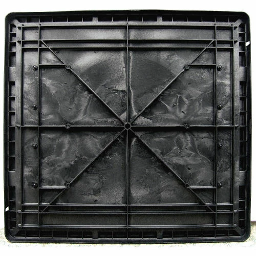 Monoflo Folding Bulk Shipping Container Lid BC4845LID - 48"L x 45"W Black 5 Monoflo Folding Bulk Shipping Container Lid BC4845LID - 48"L x 45"W Black - Image 5