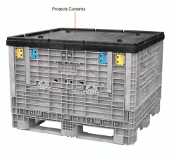 Monoflo Folding Bulk Shipping Container Lid BC4845LID - 48"L x 45"W Black 21 Monoflo Folding Bulk Shipping Container Lid BC4845LID - 48"L x 45"W Black -Containers & Organizers Sales Store 155212 1wco