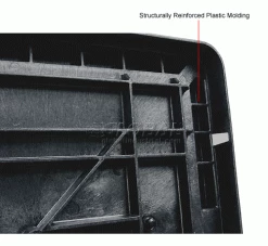 Monoflo Folding Bulk Shipping Container Lid BC4845LID - 48"L x 45"W Black 25 Monoflo Folding Bulk Shipping Container Lid BC4845LID - 48"L x 45"W Black -Containers & Organizers Sales Store 155212 4wco