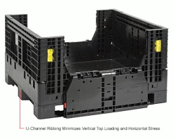 Global Industrial Folding Bulk Shipping Container, 48"Lx45"Wx27"H, 1500 Lb. Capacity, Black 42 Global Industrial Folding Bulk Shipping Container, 48"Lx45"Wx27"H, 1500 Lb. Capacity, Black -Containers & Organizers Sales Store 155215AIN 4wco