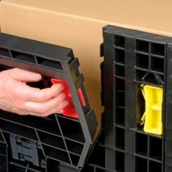 Global Industrial Folding Bulk Shipping Container, 48"Lx45"Wx27"H, 1500 Lb. Capacity, Black 35 Global Industrial Folding Bulk Shipping Container, 48"Lx45"Wx27"H, 1500 Lb. Capacity, Black -Containers & Organizers Sales Store 155215A 11