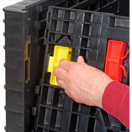 Global Industrial Folding Bulk Shipping Container, 48"Lx45"Wx27"H, 1500 Lb. Capacity, Black 13 Global Industrial Folding Bulk Shipping Container, 48"Lx45"Wx27"H, 1500 Lb. Capacity, Black - Image 13