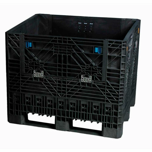 Global Industrial Folding Bulk Shipping Container, 32"Lx30"Wx34"H, 1800 Lb. Capacity, Black 1 Global Industrial Folding Bulk Shipping Container, 32"Lx30"Wx34"H, 1800 Lb. Capacity, Black