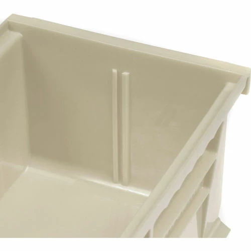 Akro-Mils® AkroBin® Plastic Stack & Hang Bin, 4-1/8"W x 5-3/8"D x 3"H, Stone - Pkg Qty 24 9 Akro-Mils® AkroBin® Plastic Stack & Hang Bin, 4-1/8"W x 5-3/8"D x 3"H, Stone - Pkg Qty 24 - Image 9