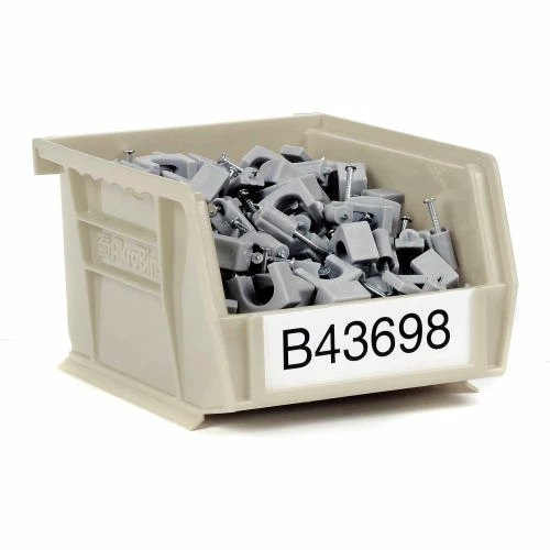 Akro-Mils® AkroBin® Plastic Stack & Hang Bin, 4-1/8"W x 5-3/8"D x 3"H, Stone - Pkg Qty 24 5 Akro-Mils® AkroBin® Plastic Stack & Hang Bin, 4-1/8"W x 5-3/8"D x 3"H, Stone - Pkg Qty 24 - Image 5