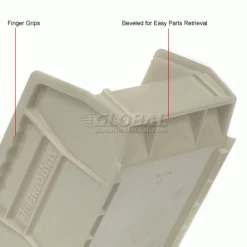 Akro-Mils® AkroBin® Plastic Stack & Hang Bin, 4-1/8"W x 5-3/8"D x 3"H, Stone - Pkg Qty 24 32 Akro-Mils® AkroBin® Plastic Stack & Hang Bin, 4-1/8"W x 5-3/8"D x 3"H, Stone - Pkg Qty 24 -Containers & Organizers Sales Store 184810BG 2wco