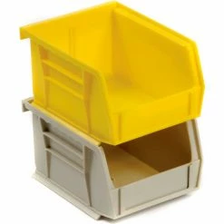 Akro-Mils® AkroBin® Plastic Stacking Bin, 4-1/8"W x 5-3/8"D x 3"H, Yellow - Pkg Qty 24 -Containers & Organizers Sales Store 184810YL 02