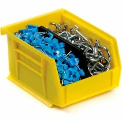 Akro-Mils® AkroBin® Plastic Stacking Bin, 4-1/8"W x 5-3/8"D x 3"H, Yellow - Pkg Qty 24 -Containers & Organizers Sales Store 184810YL 04
