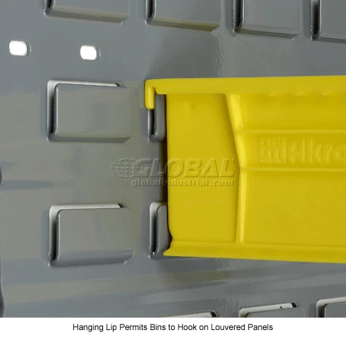 Akro-Mils® AkroBin® Plastic Stack & Hang Bin, 4-1/8"W x 7-3/8"D x 3"H, Yellow - Pkg Qty 24 17 Akro-Mils® AkroBin® Plastic Stack & Hang Bin, 4-1/8"W x 7-3/8"D x 3"H, Yellow - Pkg Qty 24 - Image 17