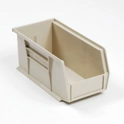 Akro-Mils® AkroBin® Plastic Stack & Hang Bin, 5-1/2"W x 10-7/8"D x 5"H, Stone - Pkg Qty 12