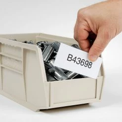 Akro-Mils® AkroBin® Plastic Stack & Hang Bin, 5-1/2"W x 10-7/8"D x 5"H, Stone - Pkg Qty 12 -Containers & Organizers Sales Store 184812BG 13