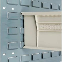 Akro-Mils® AkroBin® Plastic Stack & Hang Bin, 5-1/2"W x 10-7/8"D x 5"H, Stone - Pkg Qty 12 -Containers & Organizers Sales Store 184812BG 20