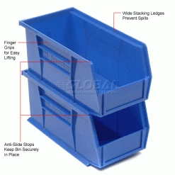Akro-Mils 30230 Blue Bins Case of 36 for Two-In-One Plastic Stock & Utility ProCarts - Pkg Qty 36 -Containers & Organizers Sales Store 184812BL 3wco