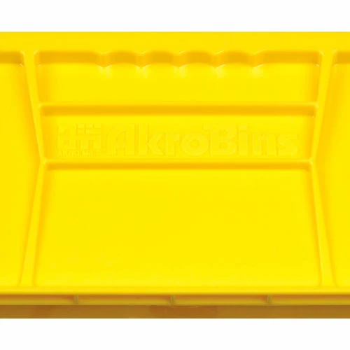 Akro-Mils 30235 Yellow Bins Case of 12 for Two-In-One Plastic Stock & Utility ProCarts - Pkg Qty 12 9 Akro-Mils 30235 Yellow Bins Case of 12 for Two-In-One Plastic Stock & Utility ProCarts - Pkg Qty 12 - Image 9
