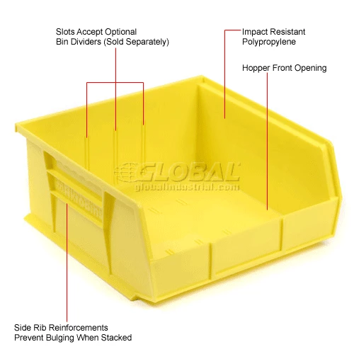 Akro-Mils 30235 Yellow Bins Case of 12 for Two-In-One Plastic Stock & Utility ProCarts - Pkg Qty 12 12 Akro-Mils 30235 Yellow Bins Case of 12 for Two-In-One Plastic Stock & Utility ProCarts - Pkg Qty 12 - Image 12