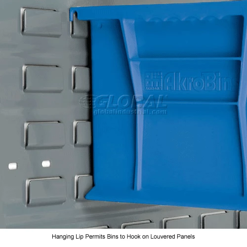 Akro-Mils® AkroBin® Plastic Stack & Hang Bin, 8-1/4"W x 10-3/4"D x 7"H, Blue - Pkg Qty 6 17 Akro-Mils® AkroBin® Plastic Stack & Hang Bin, 8-1/4"W x 10-3/4"D x 7"H, Blue - Pkg Qty 6 - Image 17