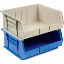 Akro-Mils® AkroBin® Plastic Stack & Hang Bin, 16-1/2"W x 14-3/4"D x 7"H, Stone - Pkg Qty 6 22 Akro-Mils® AkroBin® Plastic Stack & Hang Bin, 16-1/2"W x 14-3/4"D x 7"H, Stone - Pkg Qty 6 -Containers & Organizers Sales Store 184816BG 02