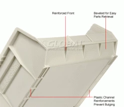 Akro-Mils® AkroBin® Plastic Stack & Hang Bin, 16-1/2"W x 14-3/4"D x 7"H, Stone - Pkg Qty 6 31 Akro-Mils® AkroBin® Plastic Stack & Hang Bin, 16-1/2"W x 14-3/4"D x 7"H, Stone - Pkg Qty 6 -Containers & Organizers Sales Store 184816BG 2wco