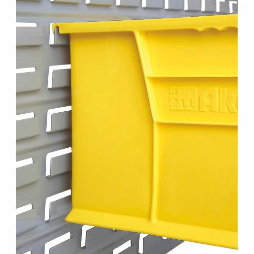 Akro-Mils® AkroBin® Plastic Stack & Hang Bin, 8-1/4"W x 18"D x 9"H, Yellow - Pkg Qty 6 3 Akro-Mils® AkroBin® Plastic Stack & Hang Bin, 8-1/4"W x 18"D x 9"H, Yellow - Pkg Qty 6 - Image 3