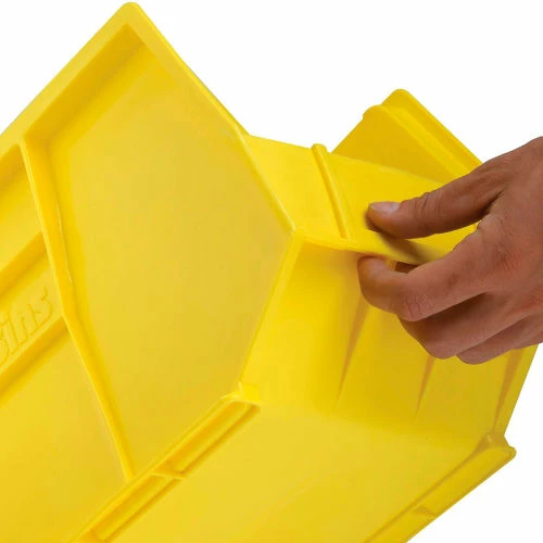 Akro-Mils® AkroBin® Plastic Stack & Hang Bin, 8-1/4"W x 18"D x 9"H, Yellow - Pkg Qty 6 13 Akro-Mils® AkroBin® Plastic Stack & Hang Bin, 8-1/4"W x 18"D x 9"H, Yellow - Pkg Qty 6 - Image 13