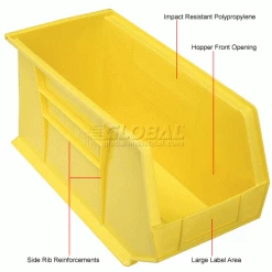 Akro-Mils® AkroBin® Plastic Stack & Hang Bin, 8-1/4"W x 18"D x 9"H, Yellow - Pkg Qty 6 45 Akro-Mils® AkroBin® Plastic Stack & Hang Bin, 8-1/4"W x 18"D x 9"H, Yellow - Pkg Qty 6 -Containers & Organizers Sales Store 184817YL 1wco
