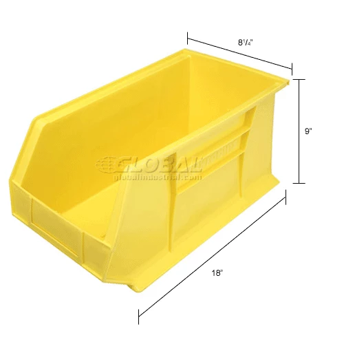 Akro-Mils® AkroBin® Plastic Stack & Hang Bin, 8-1/4"W x 18"D x 9"H, Yellow - Pkg Qty 6 25 Akro-Mils® AkroBin® Plastic Stack & Hang Bin, 8-1/4"W x 18"D x 9"H, Yellow - Pkg Qty 6 - Image 25